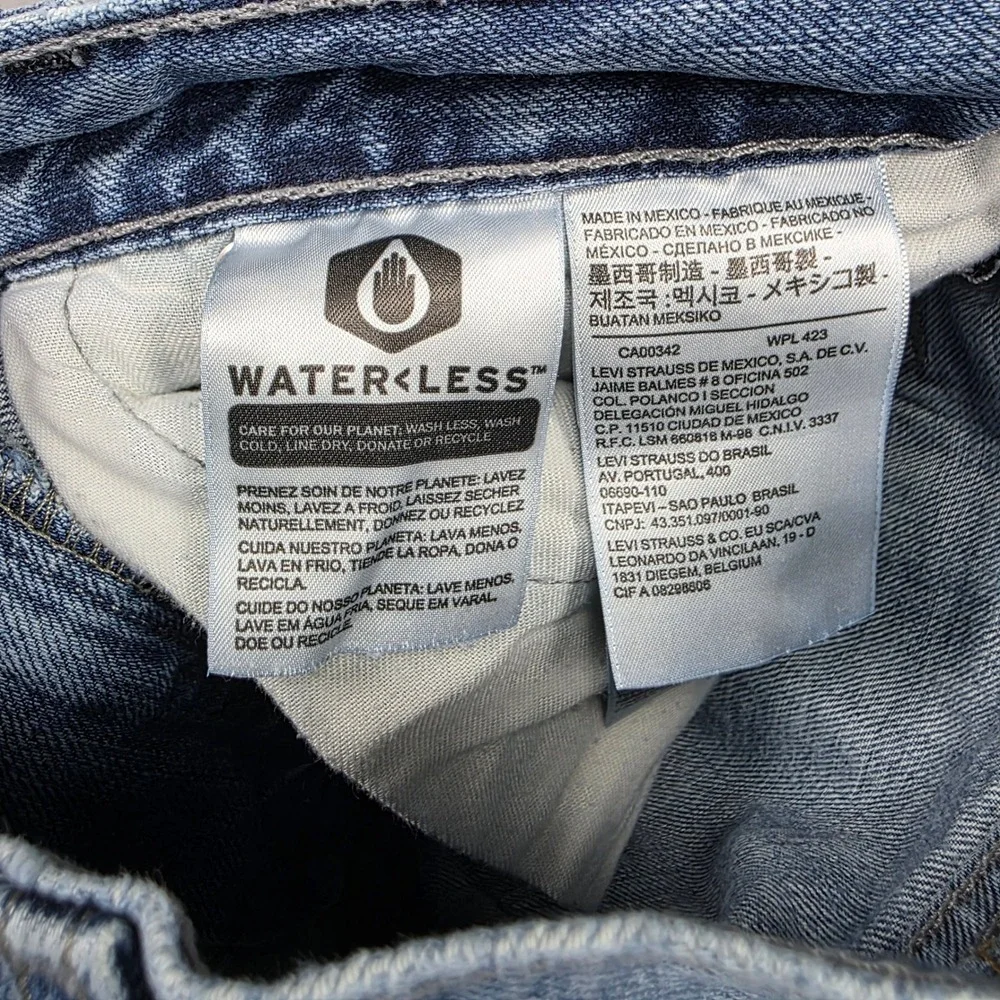 Levi's Jeans Men 30x29 Blue Straight Leg 514 Light Wash